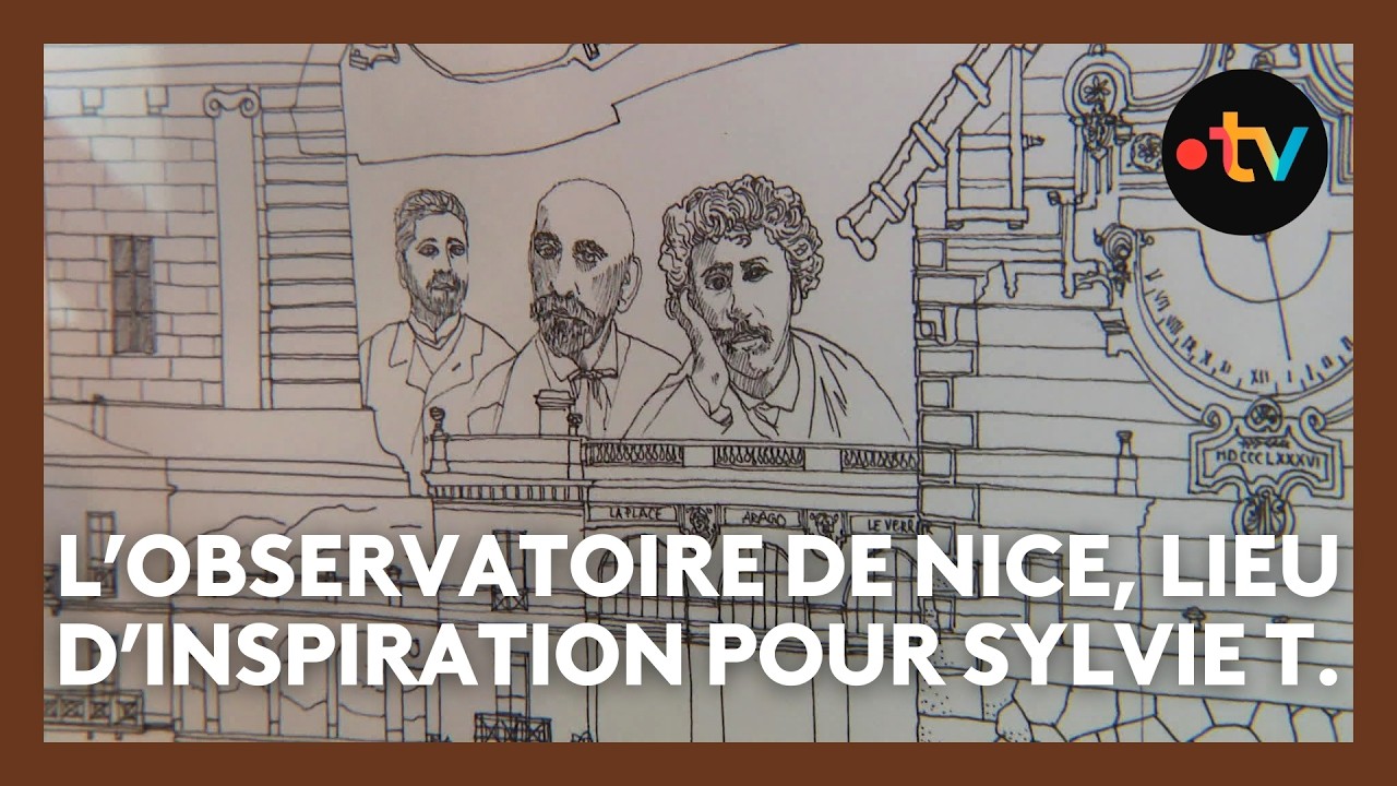 Exposition des croquis de la dessinatrice Sylvie T. à l'Observatoire de Nice