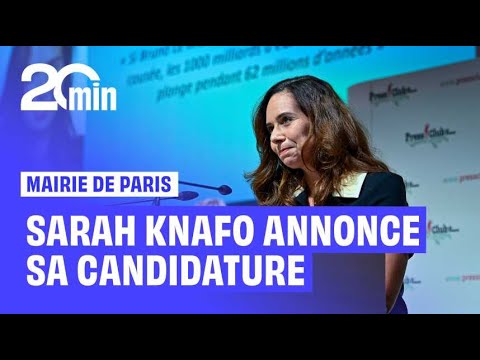 La député européenne Reconquête Sarah Knafo annonce sa candidature à la mairie de Paris
