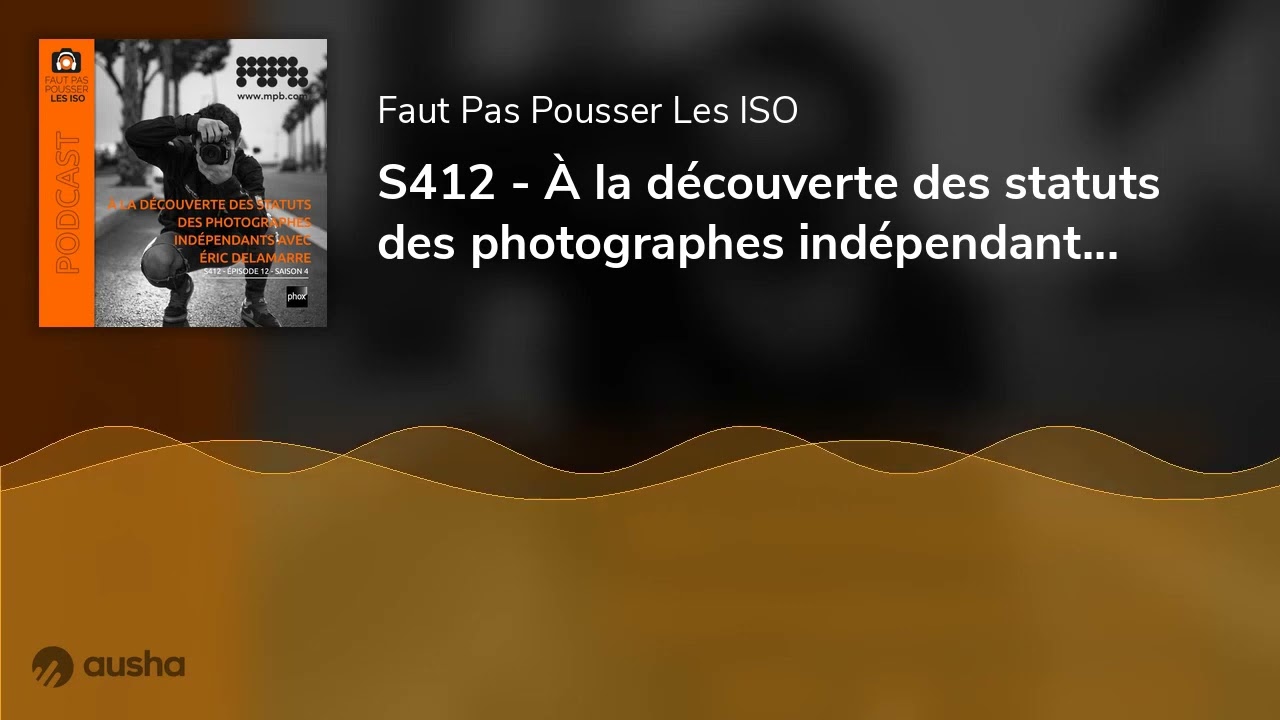 S412 - À la découverte des statuts des photographes indépendants avec Éric Delamarre