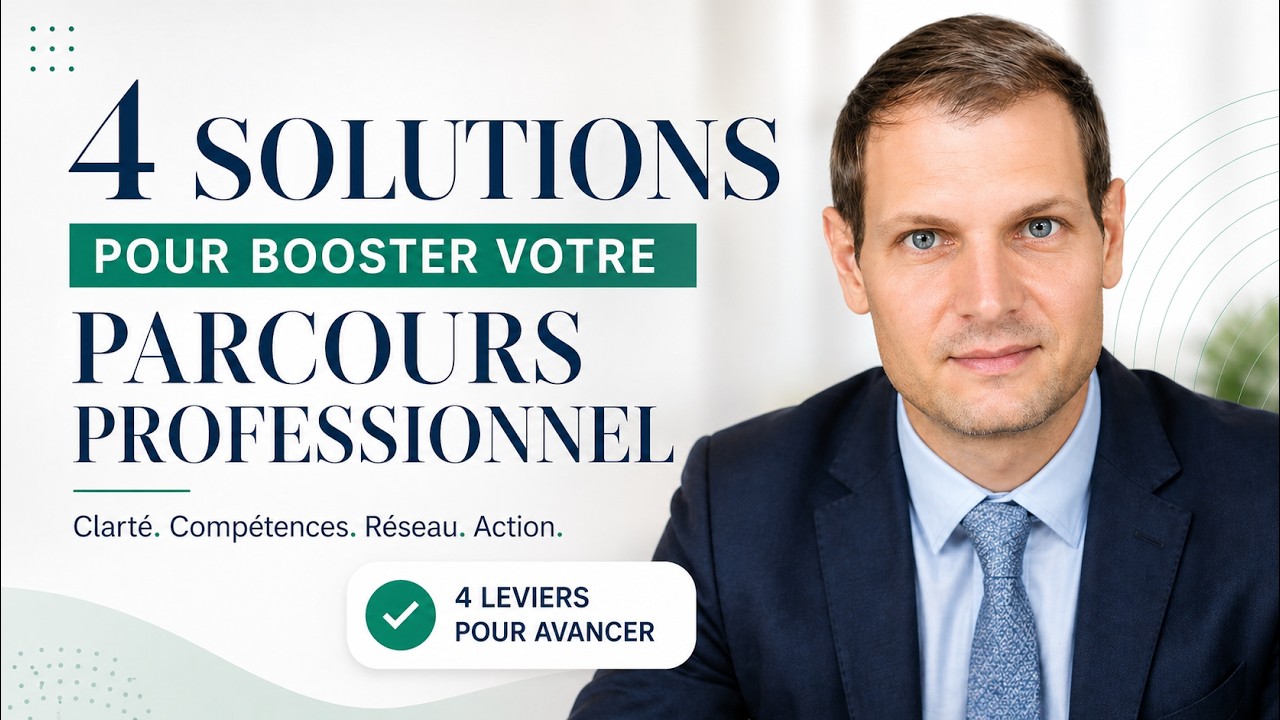 🚀 4 solutions pour booster votre parcours professionnel