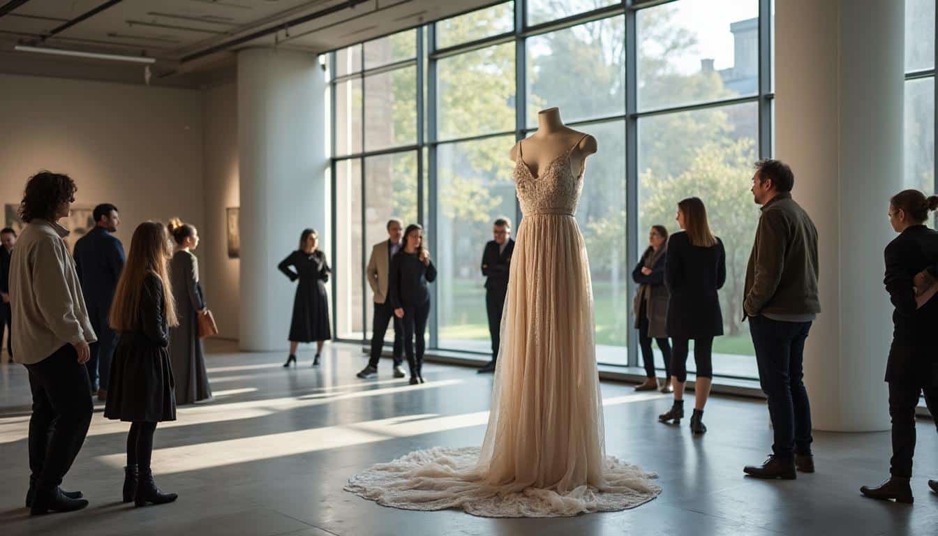 découvrez « la robe abandonnée » de michèle le braz, une exposition immersive unique à la médiathèque de saint-renan, mêlant art et émotion.