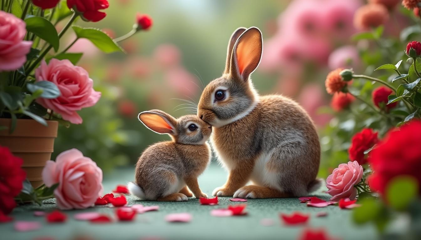 découvrez à lyon une photographe talentueuse qui capture l'amour animalier au cœur d'une jardinerie unique, spécialement décorée pour la saint-valentin.