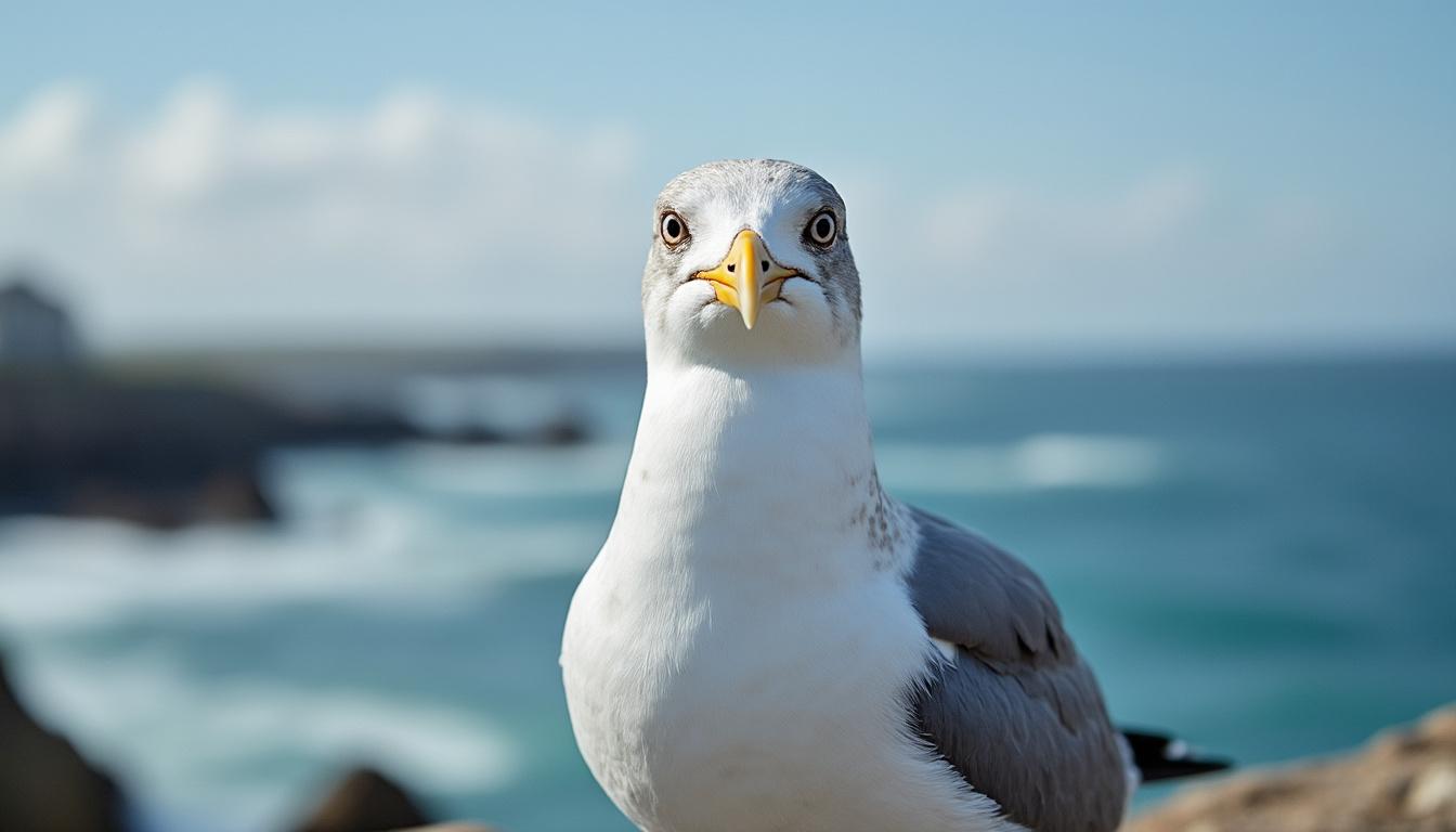 découvrez la photo insolite du jour : un goéland surpris à vannes, tenant une carte bancaire dans son bec, une scène drôle et inattendue qui ne manquera pas de vous surprendre !